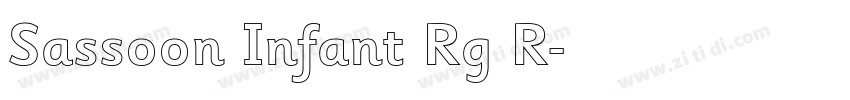 Sassoon Infant Rg R字体转换